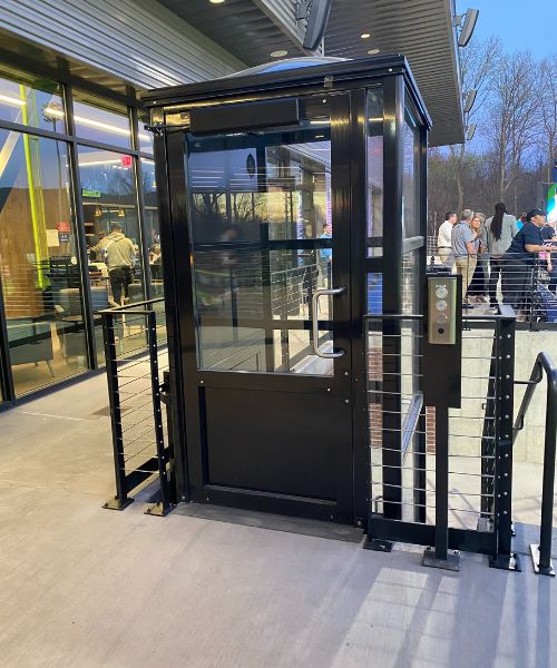 The new elevator at Heritage Financial Park